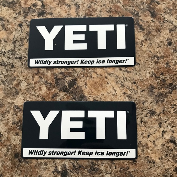 Yeti Sticker Decal Black & White - Picture 2 of 2